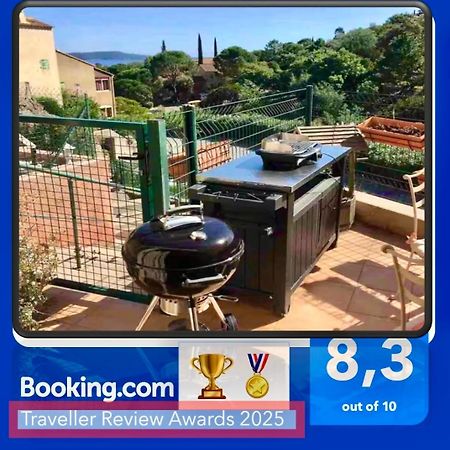 Cavalaire Vue Mer Au Loin Maisonnette Tout Equipee Pour 4 Personnes Avec Piscine Clim Wifi Velos Tv Barbecues Bagian luar foto